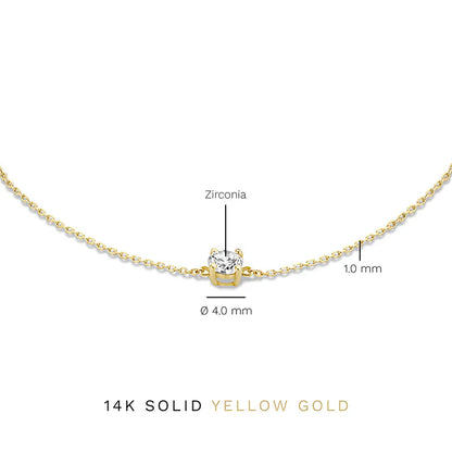 Pulsera de Piedras Moissanite Cléa | Oro