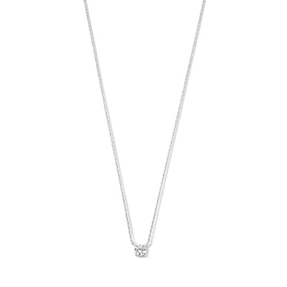 Collar Cléa con Piedra Moissanite | Oro