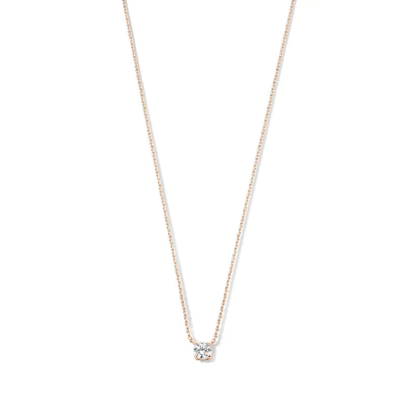 Collar Cléa con Piedra Moissanite | Oro