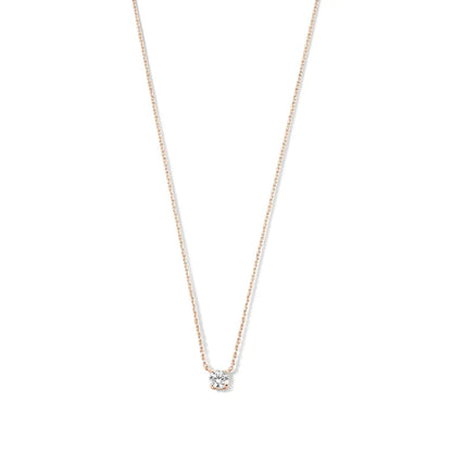 Collar Cléa con Piedra Moissanite | Oro