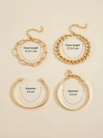 Set de Pulseras Elan Mercer | Oro