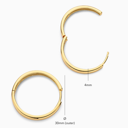 Gia Statement Hoops | Oro